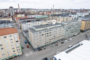 an aerial view of a city with buildings at Newly Renovated 1BR Home that Hosts up to 8 Guests - Hosted by 2ndhomes in Tampere