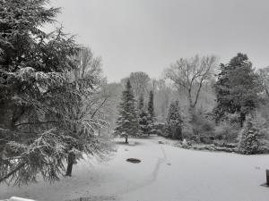 Manoir de Camblain v zimě