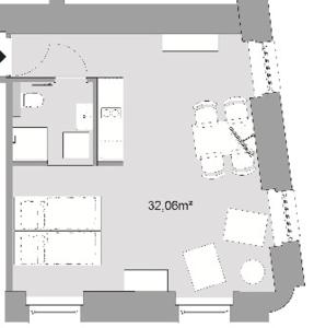 Plán poschodí v ubytovaní LK43-lodging city-apartments, kontaktlos mit Self Check-In