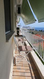 Balkón nebo terasa v ubytování Nea Kalikratia sea view