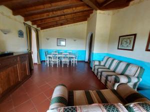 Χώρος καθιστικού στο Villa Macchia Blu