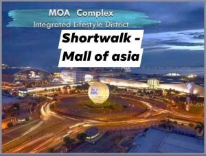a poster for a mall of asia at night at Shore Residence D1,shortwalk MALL OF ASIA near airport wifi in Manila