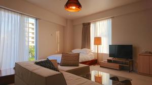 TV a/nebo společenská místnost v ubytování HOTEL PETIT SUITE SOGENJI ISHIMON