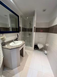Koupelna v ubytování Hotel Doi Taurasi
