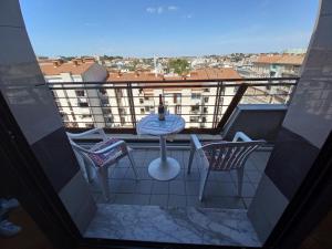 Balkon lub taras w obiekcie Iva apartman