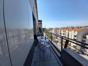 Balkon lub taras w obiekcie Iva apartman