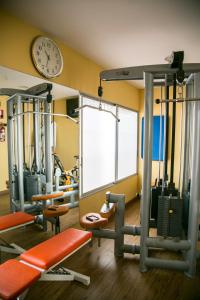 Fitness centrum a/nebo fitness zařízení v ubytování Los Cantaros