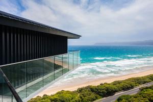 an office building with a view of the ocean at The Pole House in Aireys Inlet