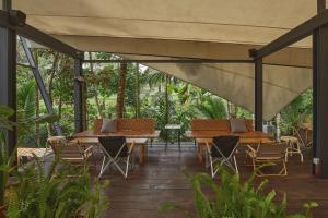 Zahrada ubytování Lintang Luku Tent Resort Ijen, Banyuwangi