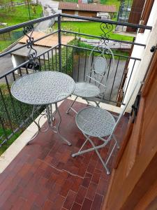 Balkón nebo terasa v ubytování LA CA' DEI COMARI - Locanda da Tullio