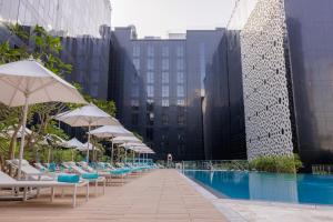 Bazén v ubytovaní ibis Styles Dubai Airport Hotel alebo v jeho blízkosti