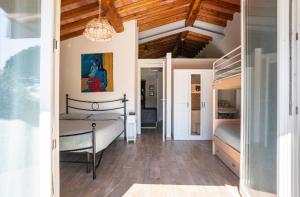 Posteľ alebo postele v izbe v ubytovaní Cozy Tuscany apartment with view