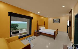Letto o letti in una camera di Hotel Fortune
