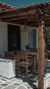 Patio nebo venkovní prostory v ubytování Bungalows Iphigenia