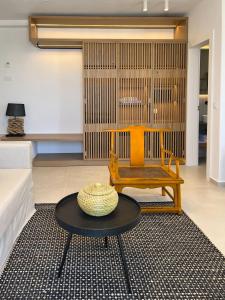 Uma área de estar em Portobello Boutique Hotel