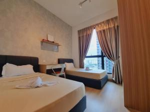 Postel nebo postele na pokoji v ubytování Sunway Paradise Home Staycation PH2100 SELF CHECK IN OUT