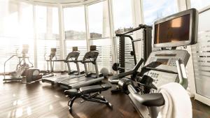 Fitness centrum a/nebo fitness zařízení v ubytování Dorint Kongresshotel Mannheim
