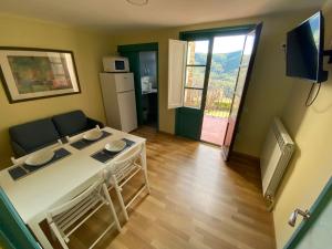TV a/nebo společenská místnost v ubytování CAL TÒFONES, 1er 1a. Apartament turístic a Borredà, 08619-Barcelona