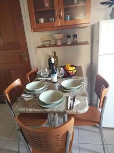 A kitchen or kitchenette at Casa Plumeria at Gouves Beach