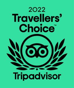 a logo for the travelers choice triadvisor at Highland Croft B&B in Onich