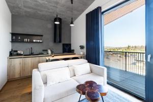 Balkón nebo terasa v ubytování Apartmán v Tee house Čeladná