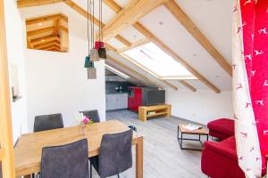 Posezení v ubytování Ferienwohnung Leni