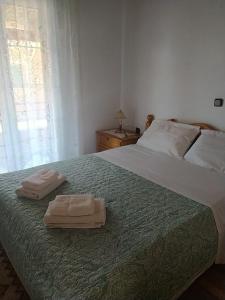 Postel nebo postele na pokoji v ubytování Villa Magdalini