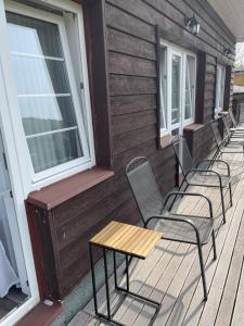 A balcony or terrace at Hotel Sonnenhof/Slavia