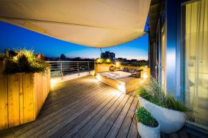Balkón nebo terasa v ubytování fjord hotel berlin