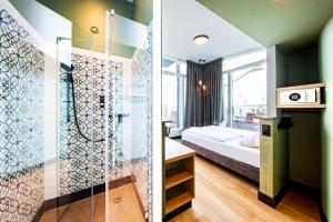 Postel nebo postele na pokoji v ubytování fjord hotel berlin