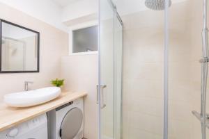 Kúpeľňa v ubytovaní Apartman Dokić 3
