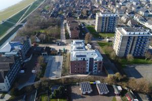 Nespecifikovaný výhled na destinaci Büsum nebo výhled na město při pohledu z apartmánu