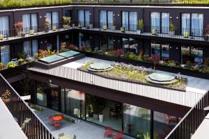 Balkón nebo terasa v ubytování Hotel Indigo Vienna - Naschmarkt by IHG