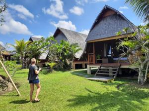 Zahrada ubytování Pondok Gandalangu Ubud-Dikelilingi Hamparan Sawah