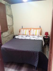 sypialnia z łóżkiem w pokoju w obiekcie D. Maria São Pedro de Balsemão w mieście Lamego