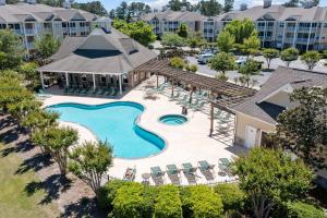 an aerial view of the pool at a resort at Crow Creek Perch in Calabash