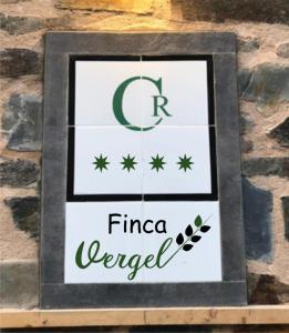 a picture of a sign that reads firea vanguard at Finca Vergel in Gata