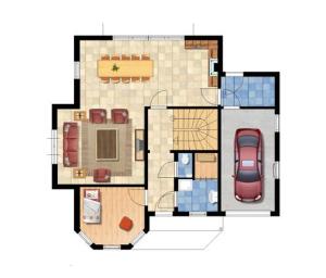 Půdorys ubytování Villapark Lipno Dreams - pet friendly