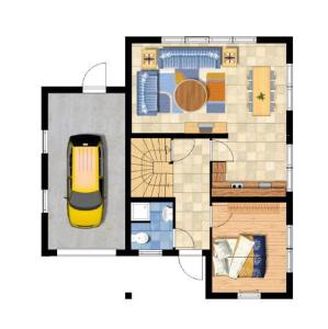 Půdorys ubytování Villapark Lipno Dreams - pet friendly