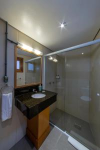 Bathroom sa Hotel Britanico Express