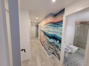 A bathroom at Apartamentos SABINILLAS