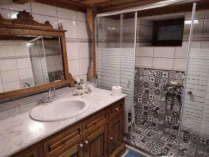 A bathroom at House Rodia