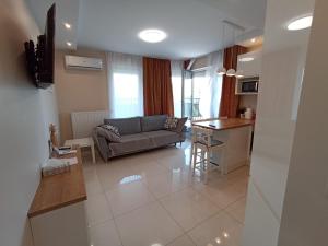 Kuchyňa alebo kuchynka v ubytovaní APARTAMENTY BARSKA 69