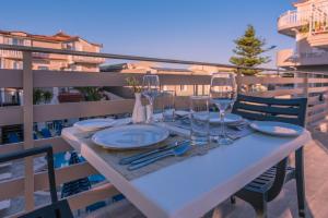 Balkón nebo terasa v ubytování Planos Beach Hotel