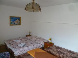 Postel nebo postele na pokoji v ubytování Pension Migr