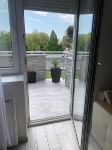 Balkón alebo terasa v ubytovaní Furó-Lak 2 Apartman Hajdúszoboszló