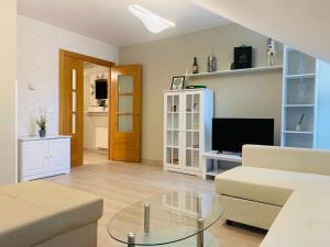 A television and/or entertainment centre at Apartamento SOFIA Még 3 kép