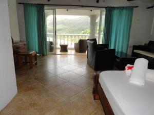 Uma vista geral da montanha ou uma vista da montanha a partir do hotel
