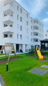 Ο χώρος παιχνιδιού για παιδιά στο Ferienwohnung Mühlwang