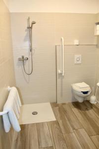 Koupelna v ubytování Hotel Cristina
